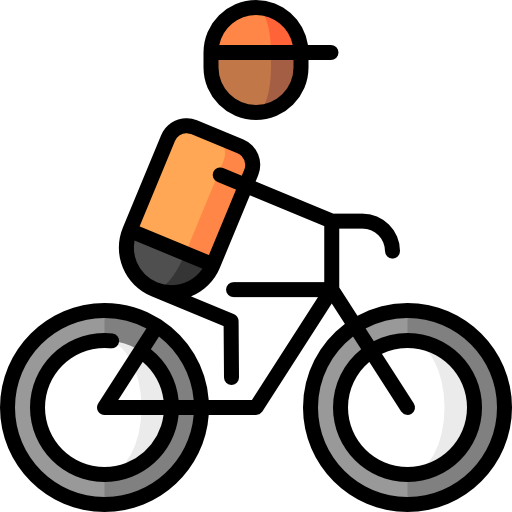 radfahren Puppet Characters Lineal Color icon