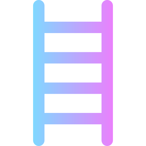 ladder Super Basic Rounded Gradient icoon