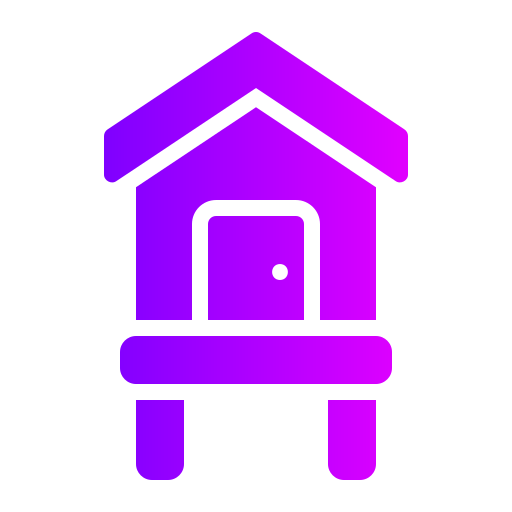 비치 하우스 Generic gradient fill icon