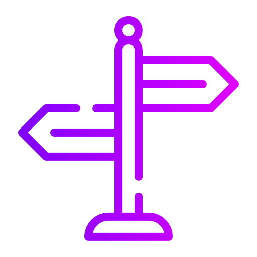 Signpost Generic gradient outline icon