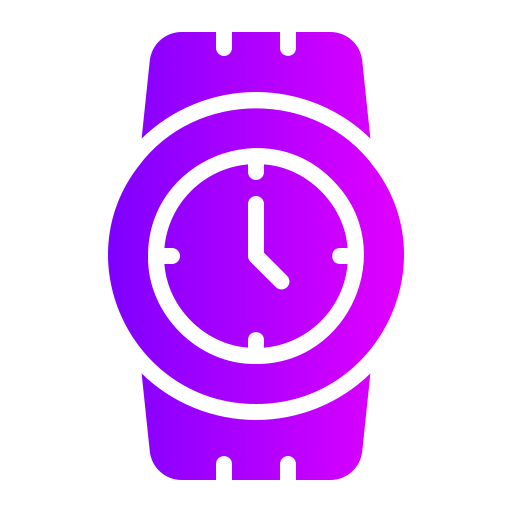 orologio da polso Generic gradient fill icona