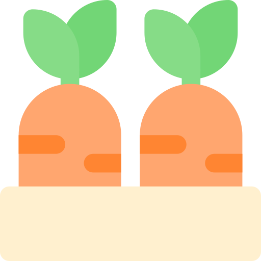 Морковь Generic color fill иконка