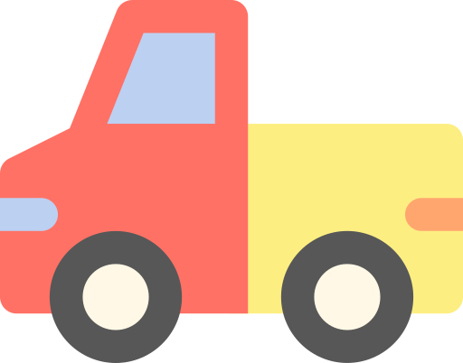 Pick up truck Generic color fill icon