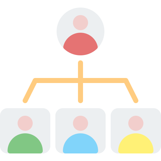 Hierarchy Generic color fill icon