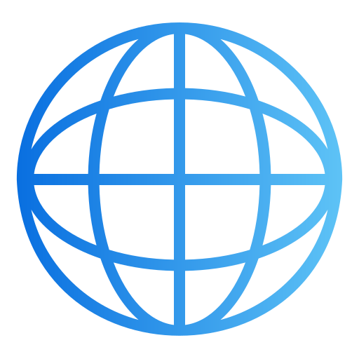 globe Generic gradient outline Icône