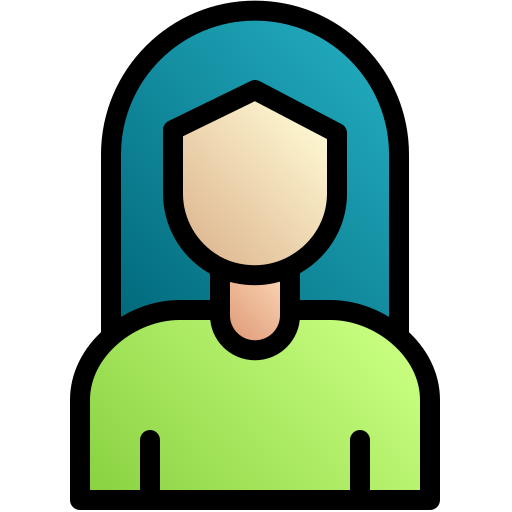 Girl Generic gradient lineal-color icon