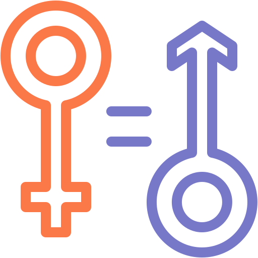 igualdade de gênero Generic color outline Ícone
