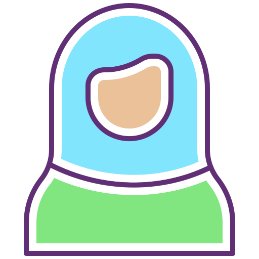Hijab Generic color lineal-color icon