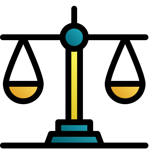 giustizia Generic gradient lineal-color icona