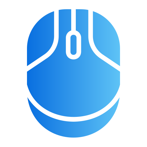mouse del computer Generic gradient fill icona