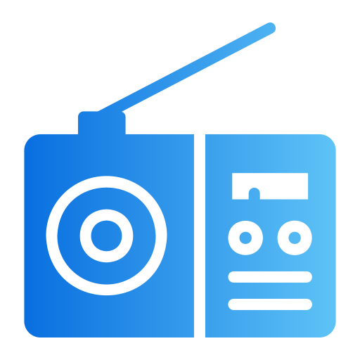 radio Generic gradient fill icoon