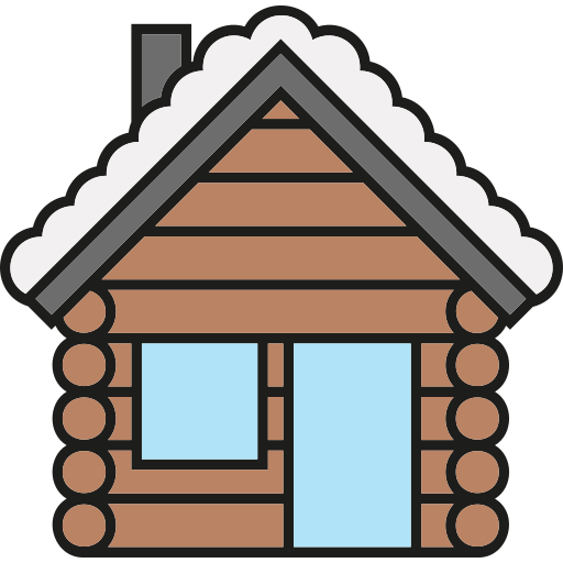 houten huis Generic color lineal-color icoon