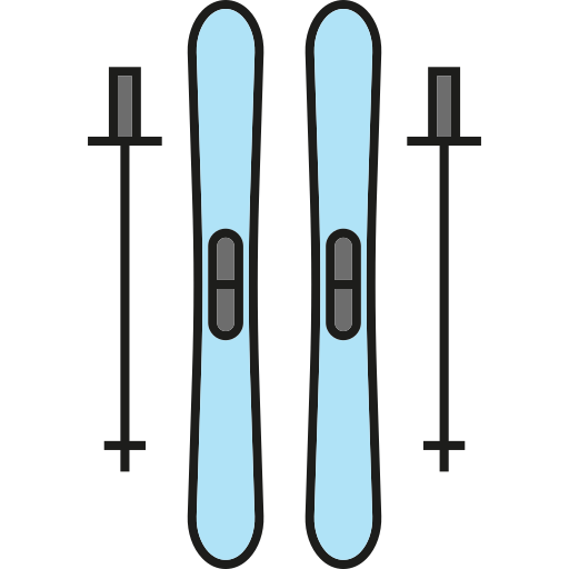 スキー板 Generic color lineal-color icon