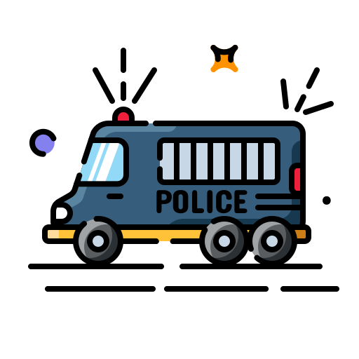 autobús de la prisión Generic color lineal-color icono