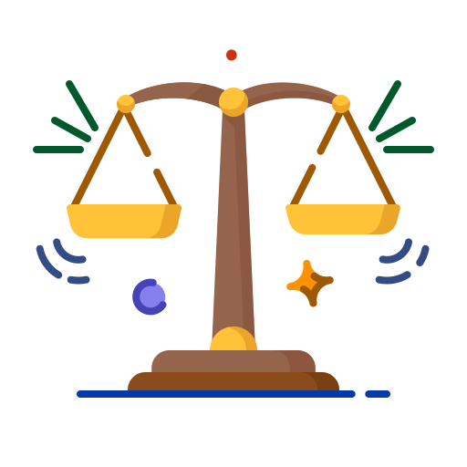 Justice scale Generic color fill icon