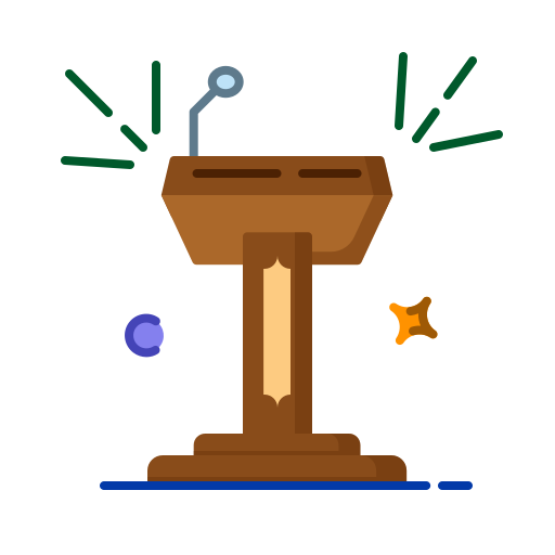 Lectern Generic color fill icon