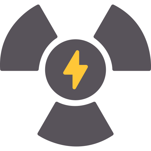 energia nuklearna Generic color fill ikona
