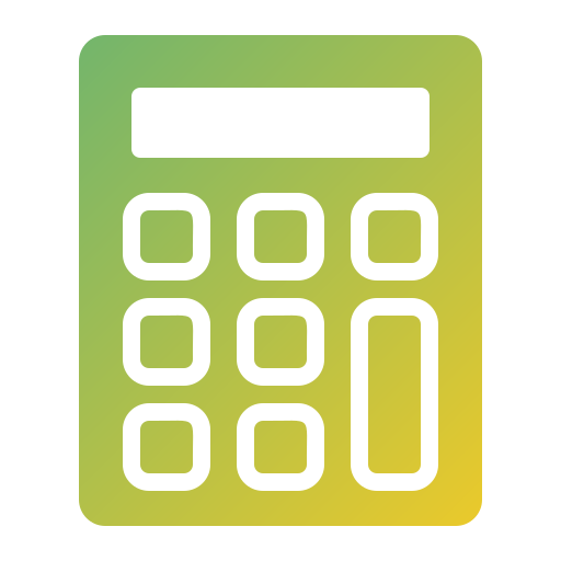 Calculator Generic gradient fill icon