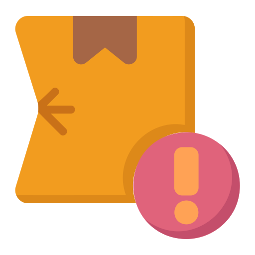 Damaged package Generic color fill icon