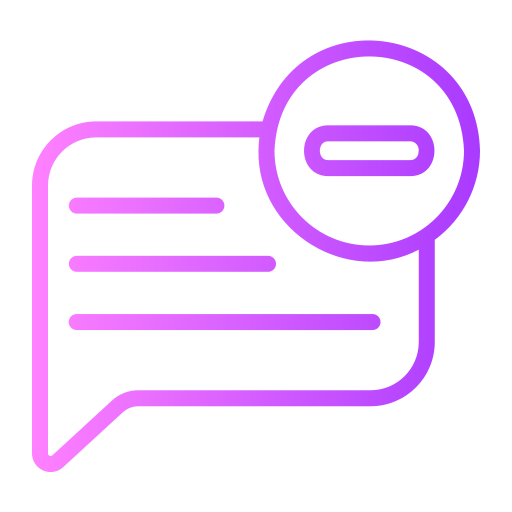 Chat Generic gradient outline icon