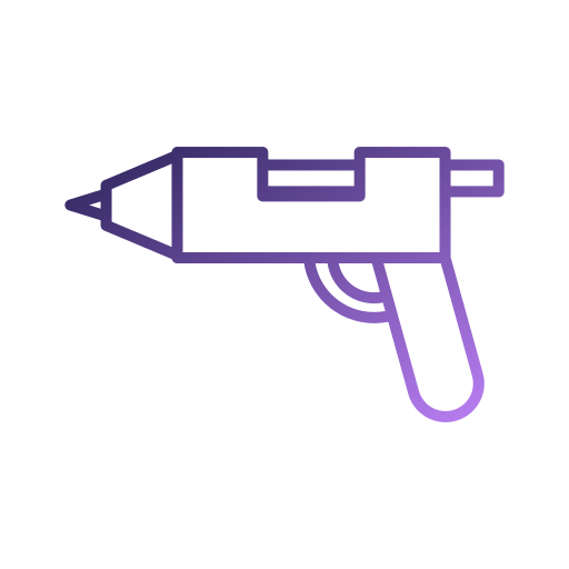Пистолет для горячего клея Generic gradient outline иконка