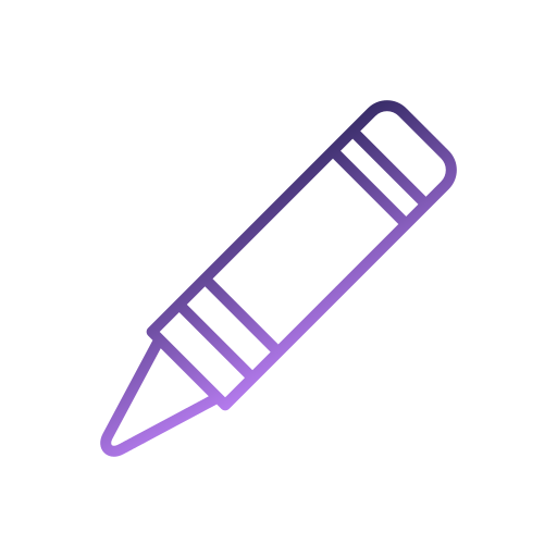 Crayon Generic gradient outline icon