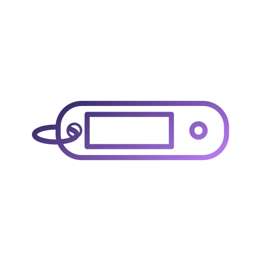 Key tag Generic gradient outline icon