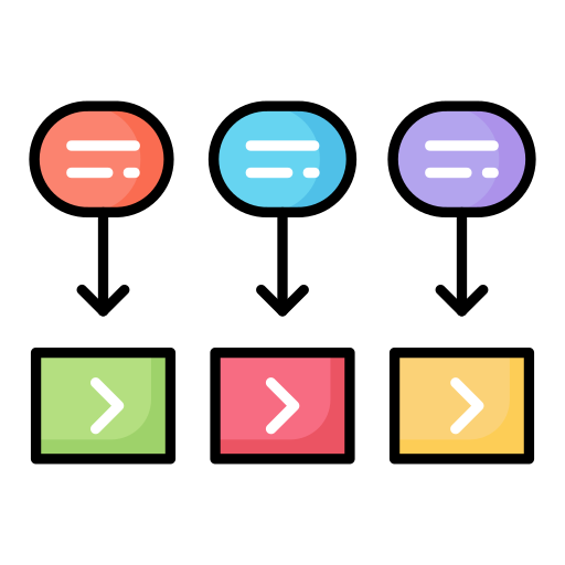 proceso Generic color lineal-color icono