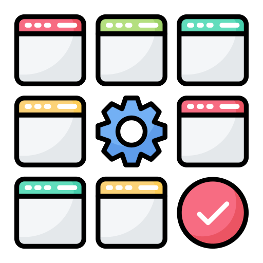 Kanban Generic color lineal-color icon