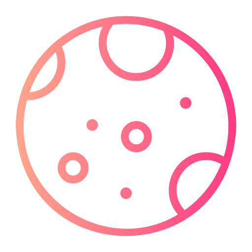 fase lunar Generic gradient outline icono