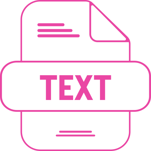 text Generic color outline icon