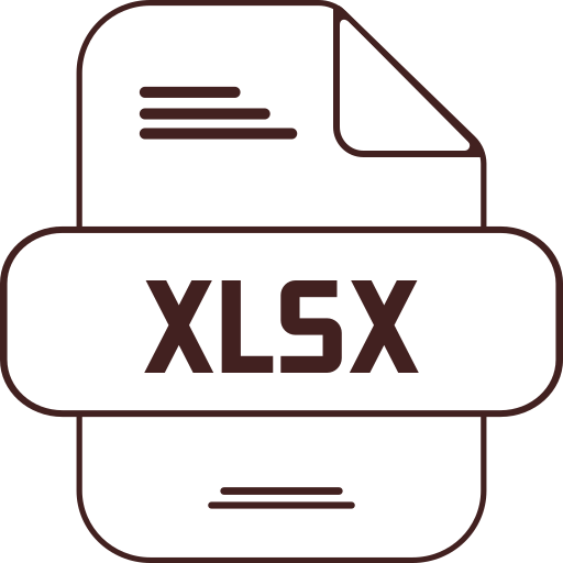 xlsx Generic color outline icoon
