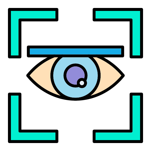 escáner de ojos Generic color lineal-color icono