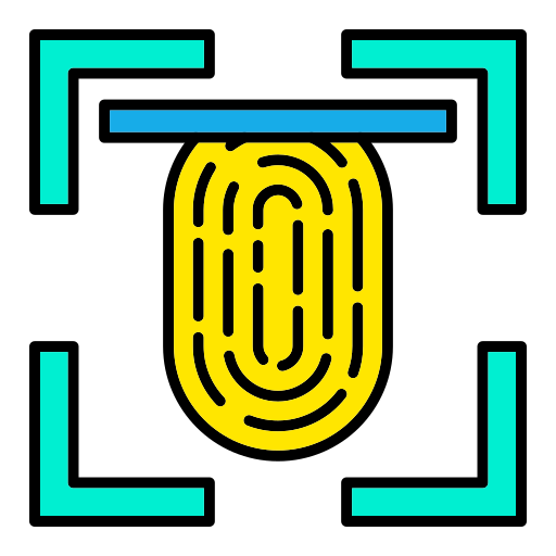 Fingerprint scanner Generic color lineal-color icon