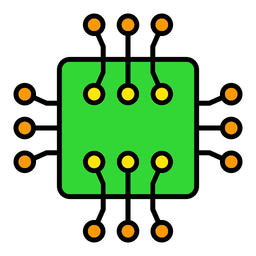 puce électronique Generic color lineal-color Icône