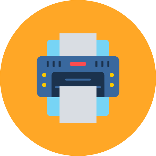 Printer Generic color fill icon