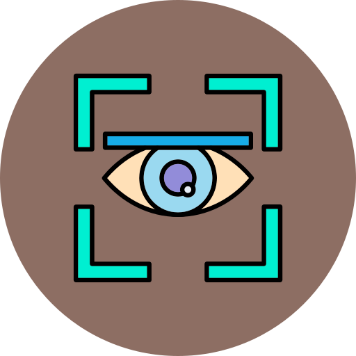 escáner de ojos Generic color lineal-color icono