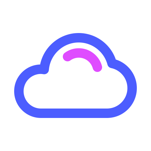 chmura Generic color outline ikona