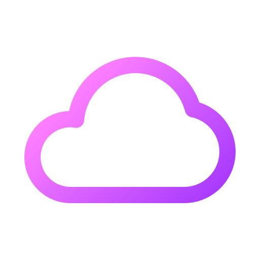 nube Generic gradient outline icono