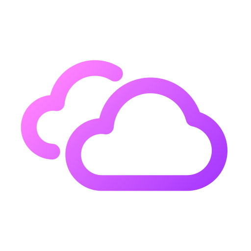nuage Generic gradient outline Icône
