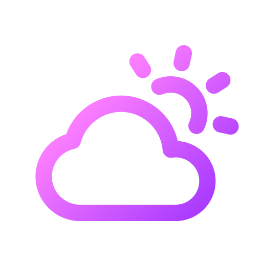nublado Generic gradient outline icono