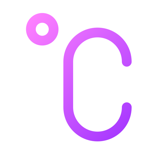 섭씨 Generic gradient outline icon