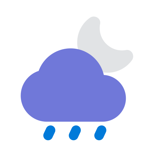 雨の夜 Generic color fill icon