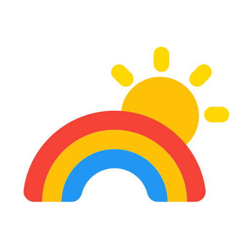 arco iris Generic color fill Ícone