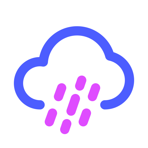 雨 Generic color outline icon