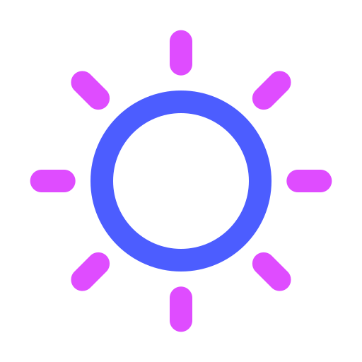 солнце Generic color outline иконка