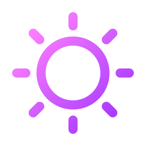 солнце Generic gradient outline иконка