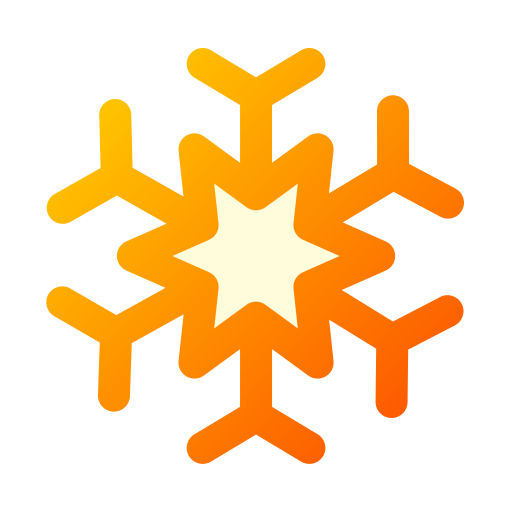 sneeuwval Generic gradient lineal-color icoon