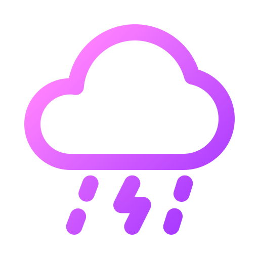 Thunderstorm Generic gradient outline icon