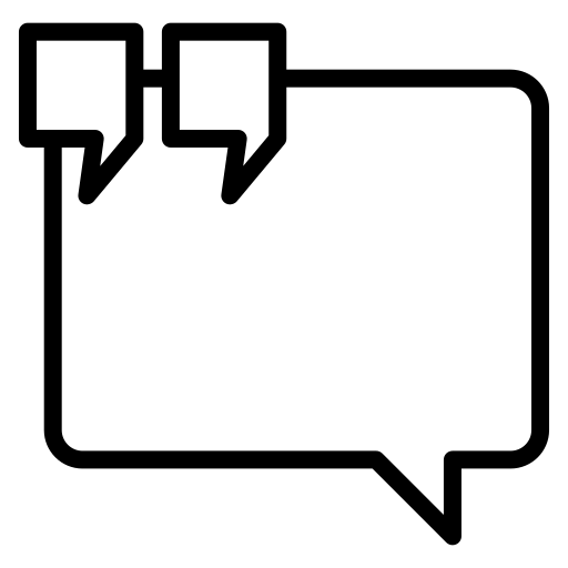 인용문 Generic black outline icon